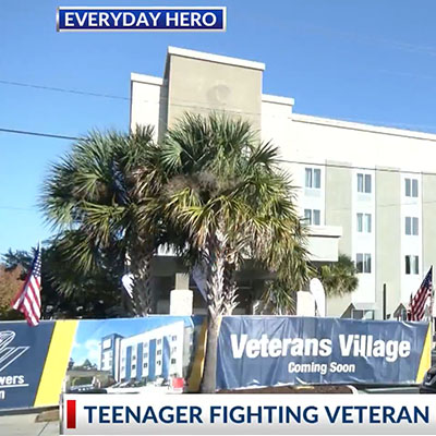 Grace Griffin featured on Charleston's NBC News2 Everyday Heroes talking about the Sweets for Veterans Charitable Campaign.