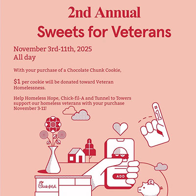 2nd Annual Sweets for Veterans Campaign, November 2025
